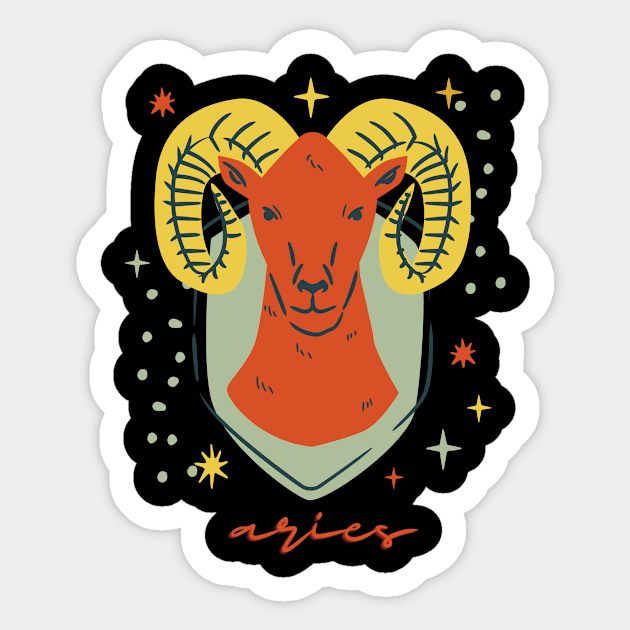 aries Sticker by watermelonW